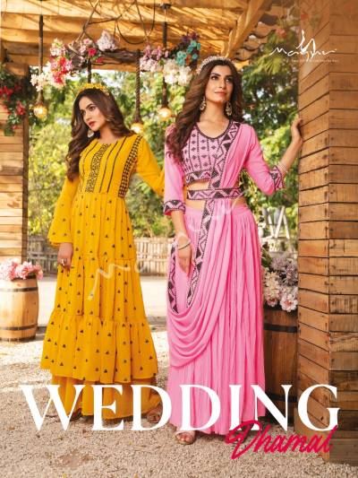 Wedding Dhamal By Mayur Designer Partywear Indo Western Collection